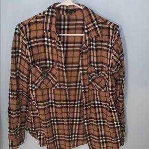 Burberry plaid flannel shirt